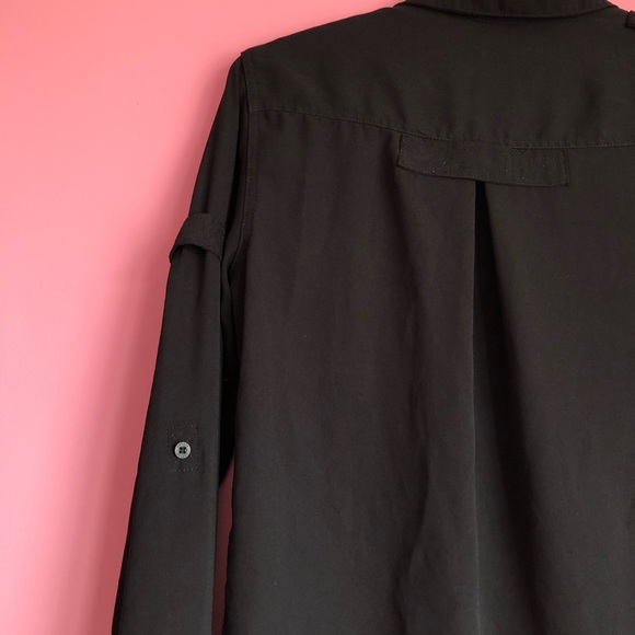 Garage Black Button Down Shirt - Picture 6 of 7